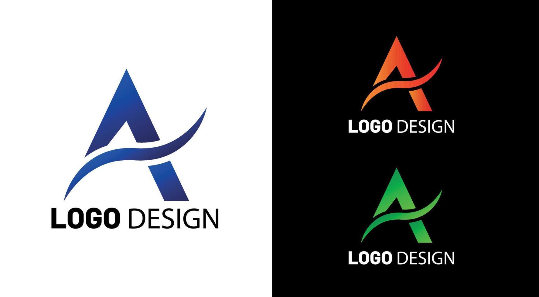 un diseño de logotipo de letra de letra vector