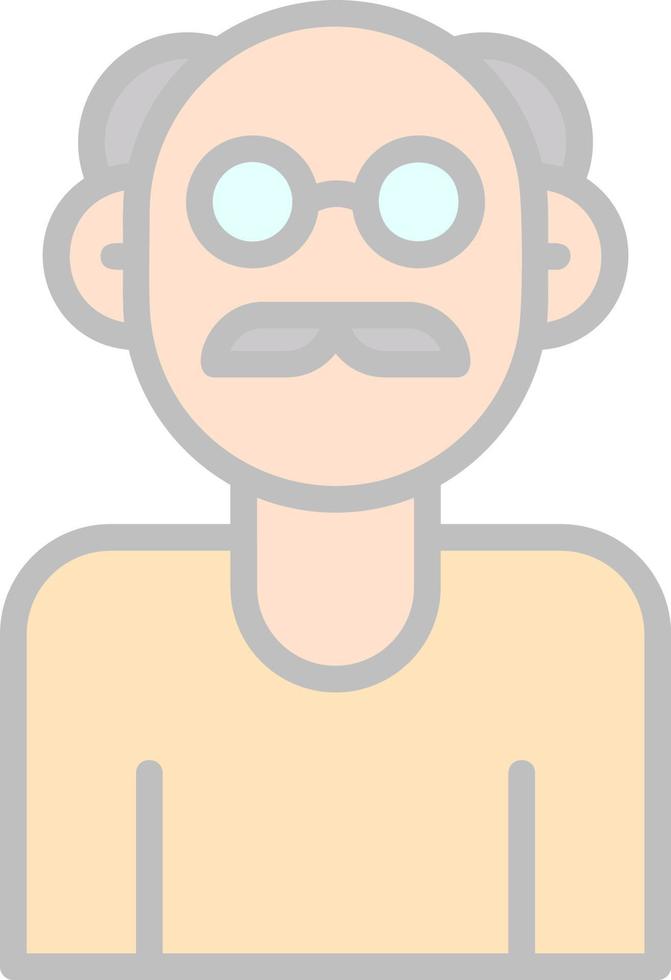Old People Vector Icon Design