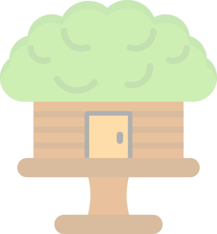 Tree House Vector Icon Design