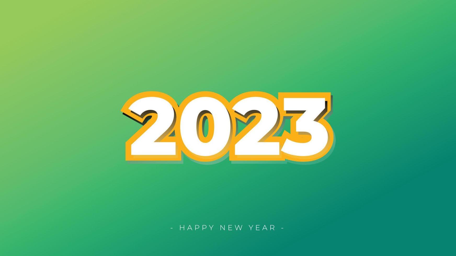 2023 new year celebration gradient background design vector