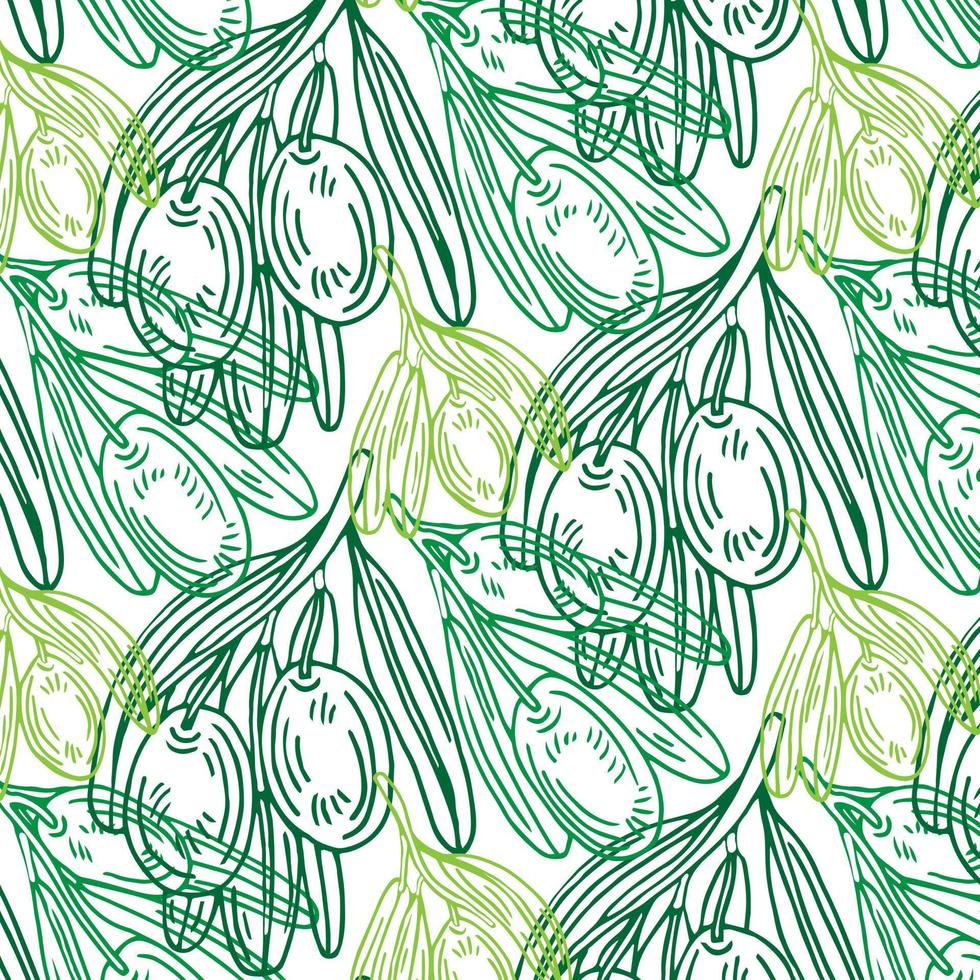 Pattern with olive branches. Retro decorative texture background for textile,paper,labels and etc. Vector