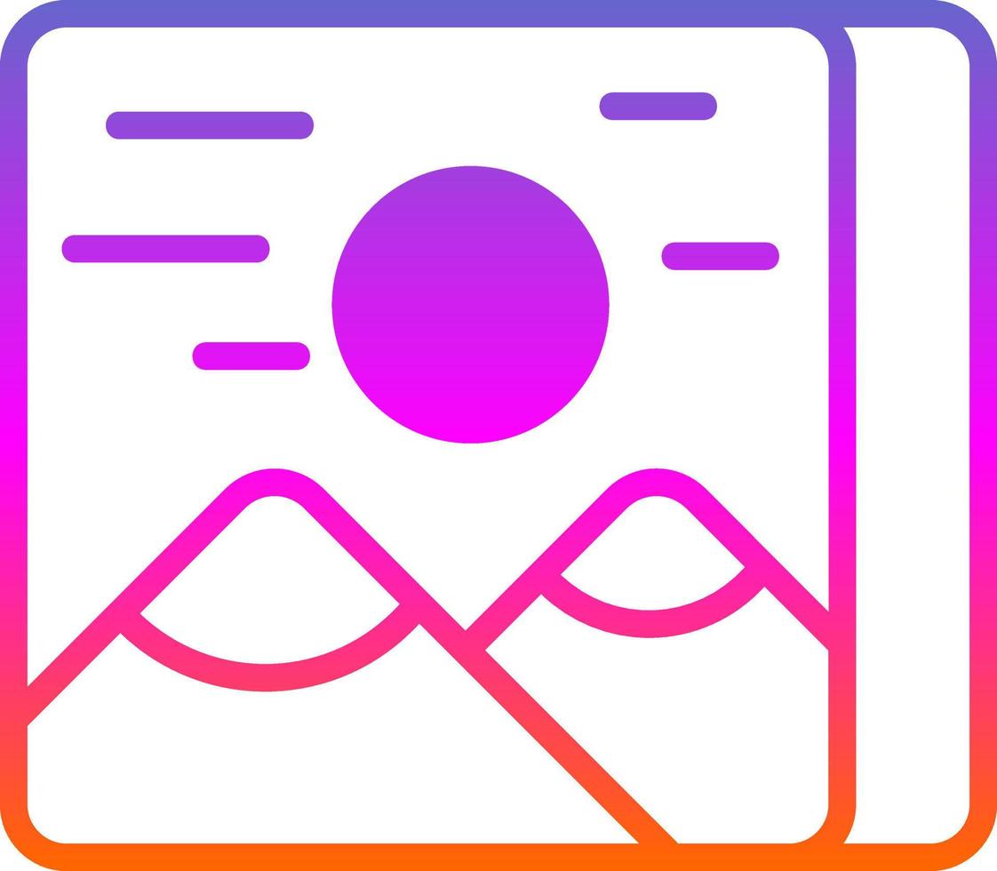 Photo Album Vector Icon Design