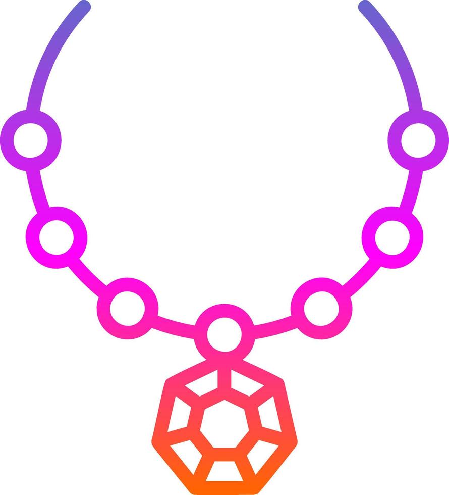 Necklace Vector Icon Design