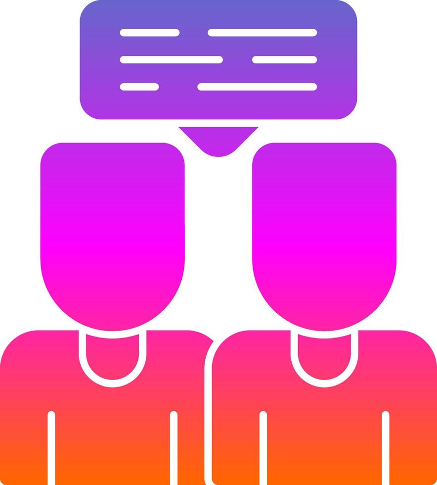 Conversation Vector Icon Design