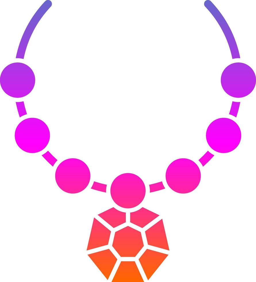 Necklace Vector Icon Design