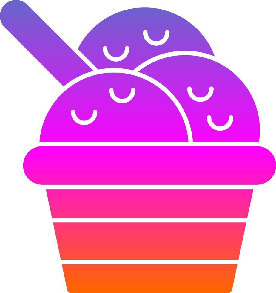 Ice Cream Vector Icon Design