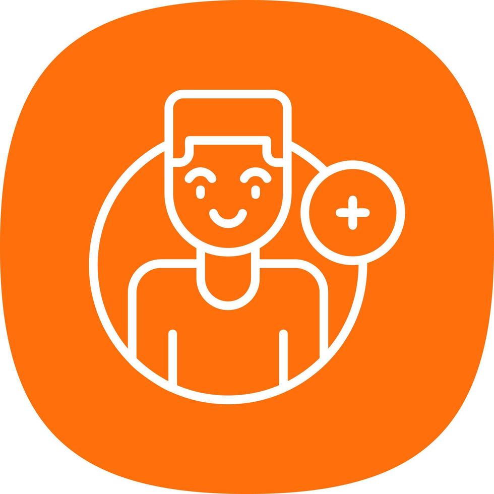 Add Friend Vector Icon Design