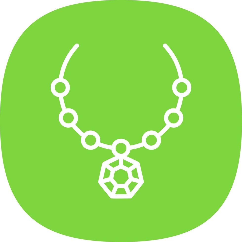 Necklace Vector Icon Design