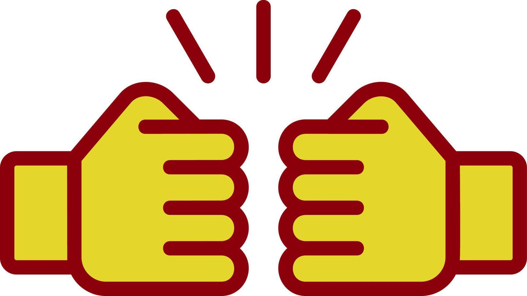 Fist Bump Vector Icon Design