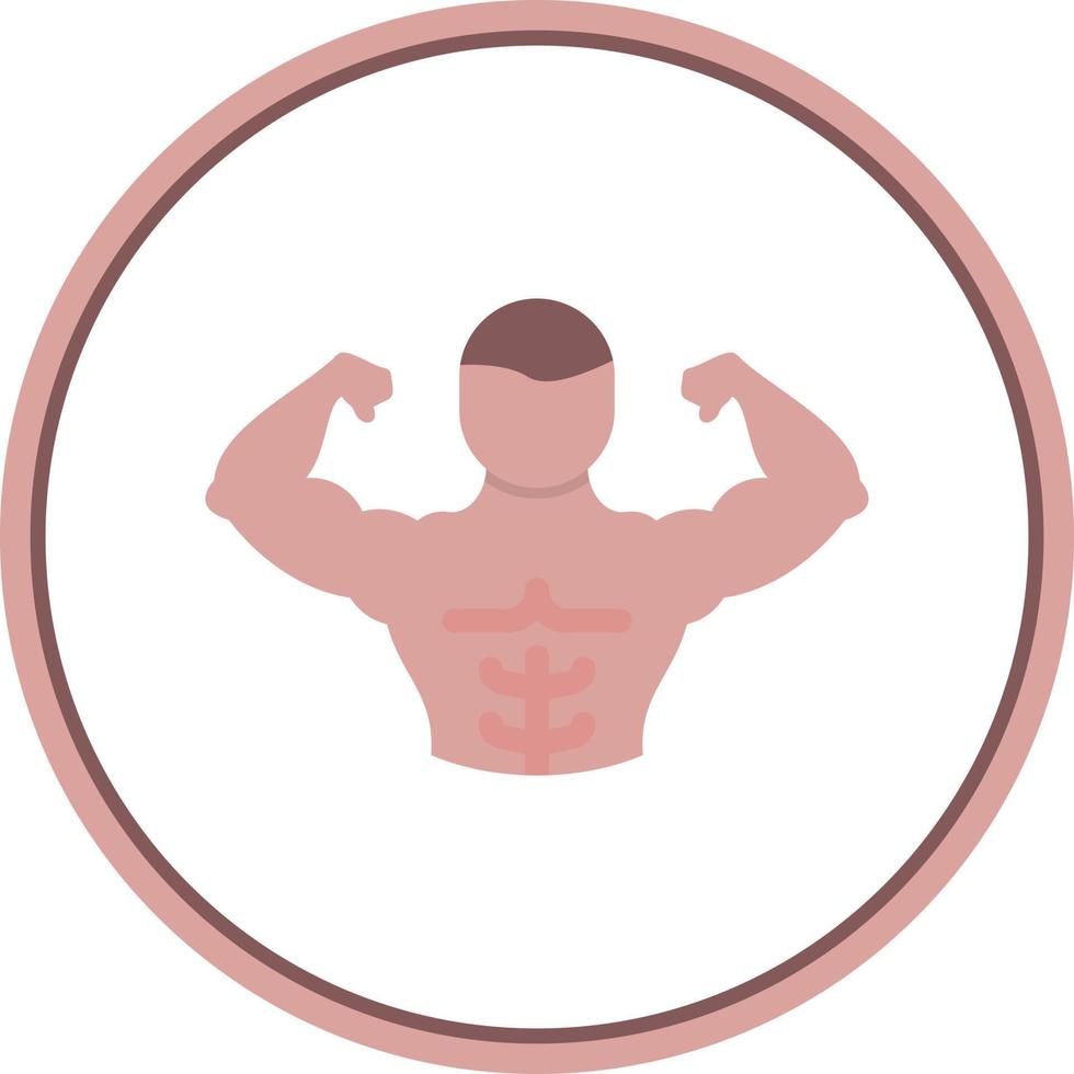 Full Body Muscle Vector Icon Design