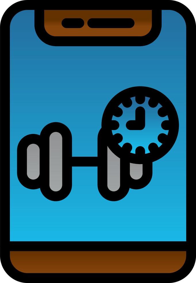 Gym Time Vector Icon Design