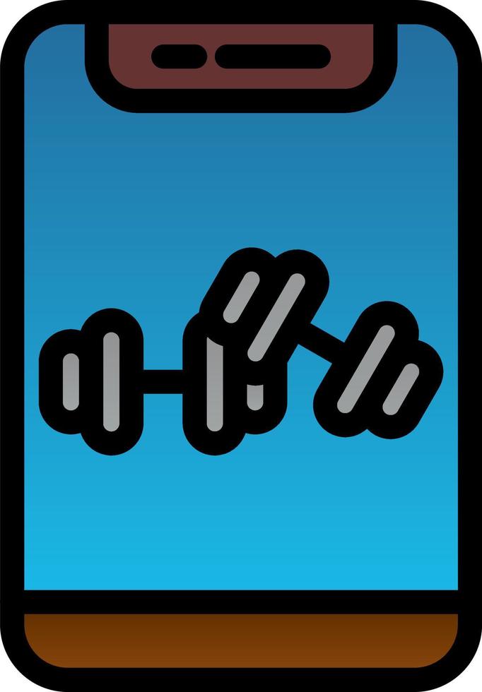 Dumbbells Vector Icon Design