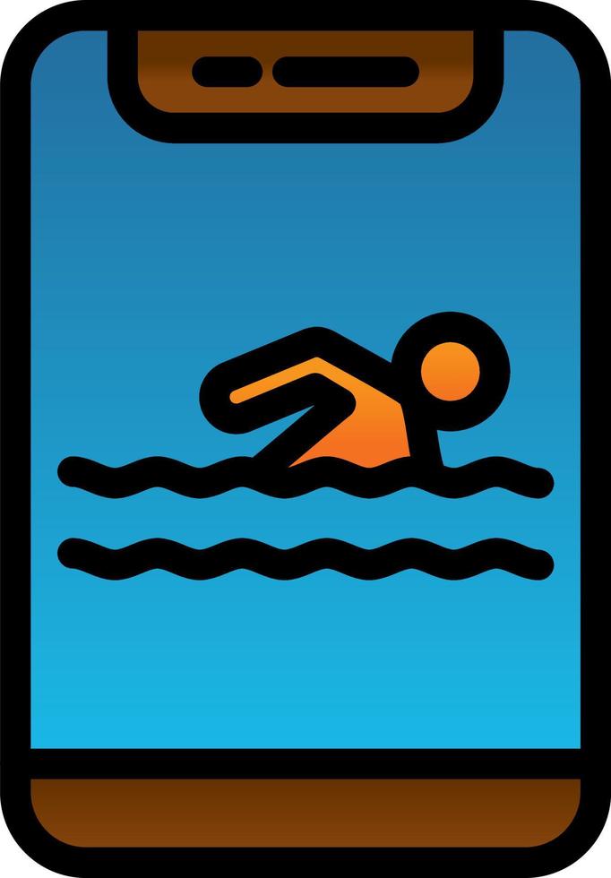 Swimming Vector Icon Design