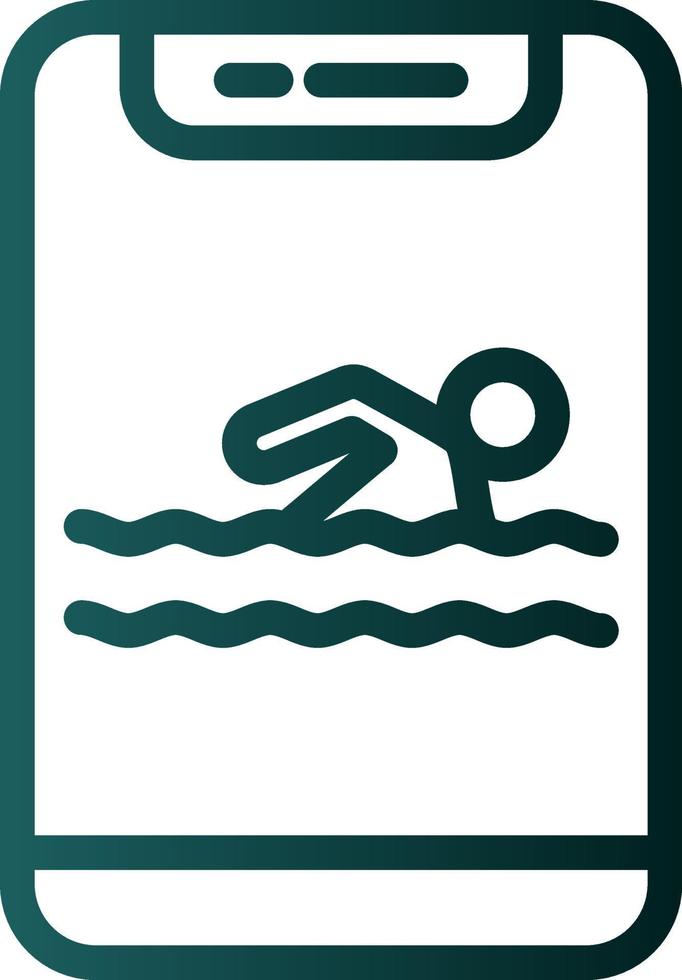 diseño de icono de vector de natación