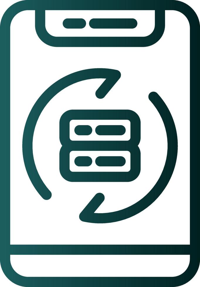 Data Synchronization Vector Icon Design