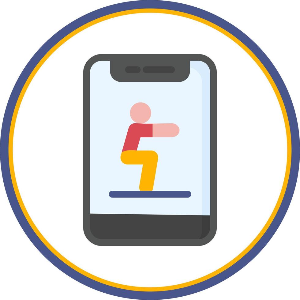Squat Vector Icon Design