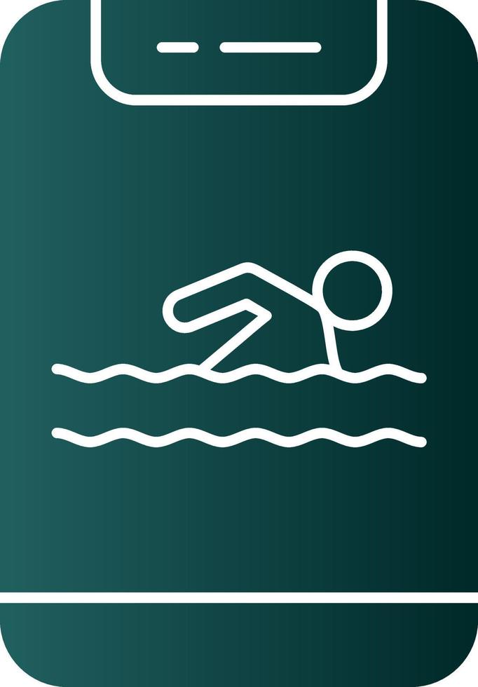 diseño de icono de vector de natación