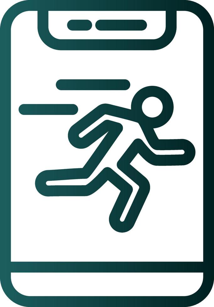 Running Vector Icon Design