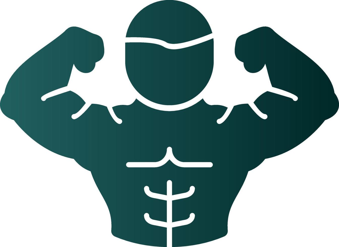 Full Body Muscle Vector Icon Design