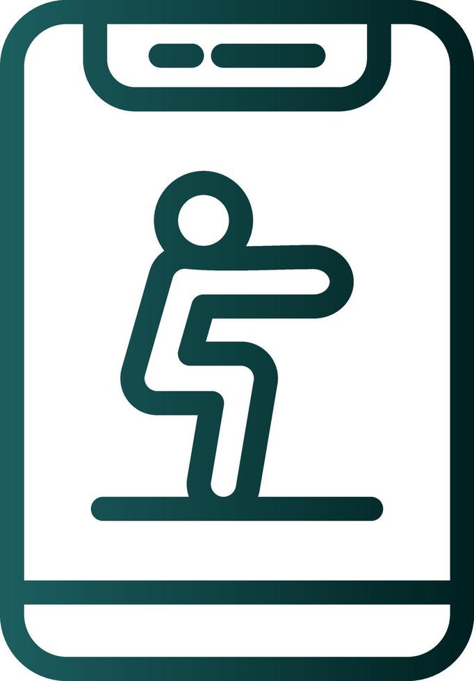 Squat Vector Icon Design