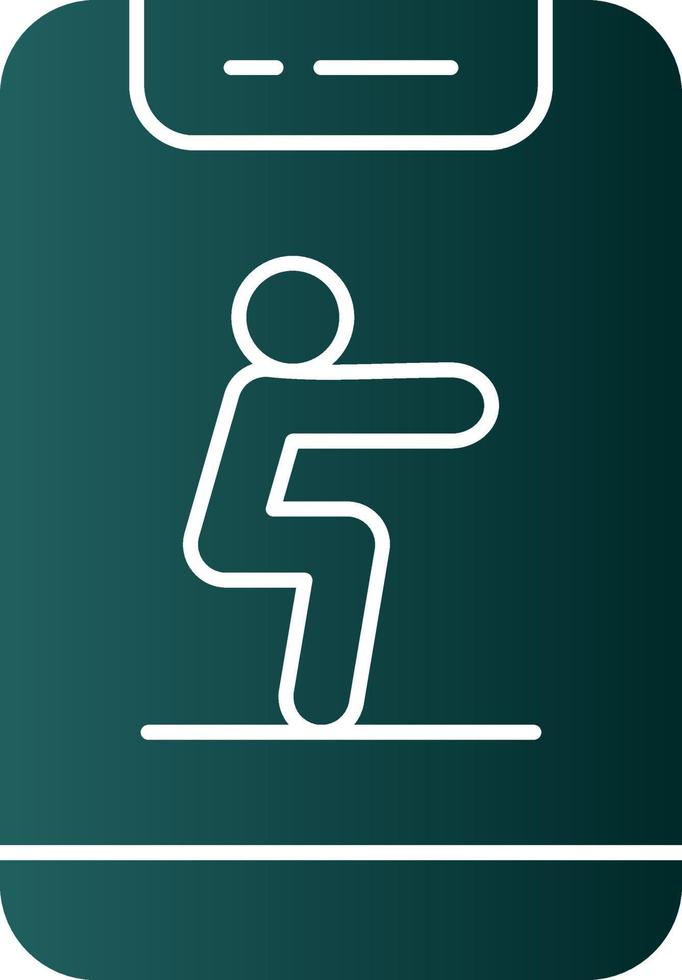 Squat Vector Icon Design