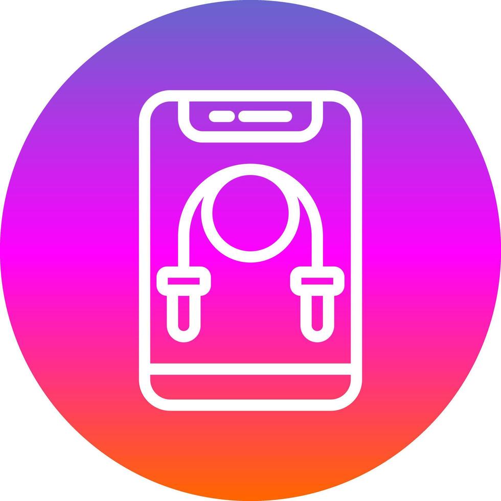 Jumping Rope Vector Icon Design