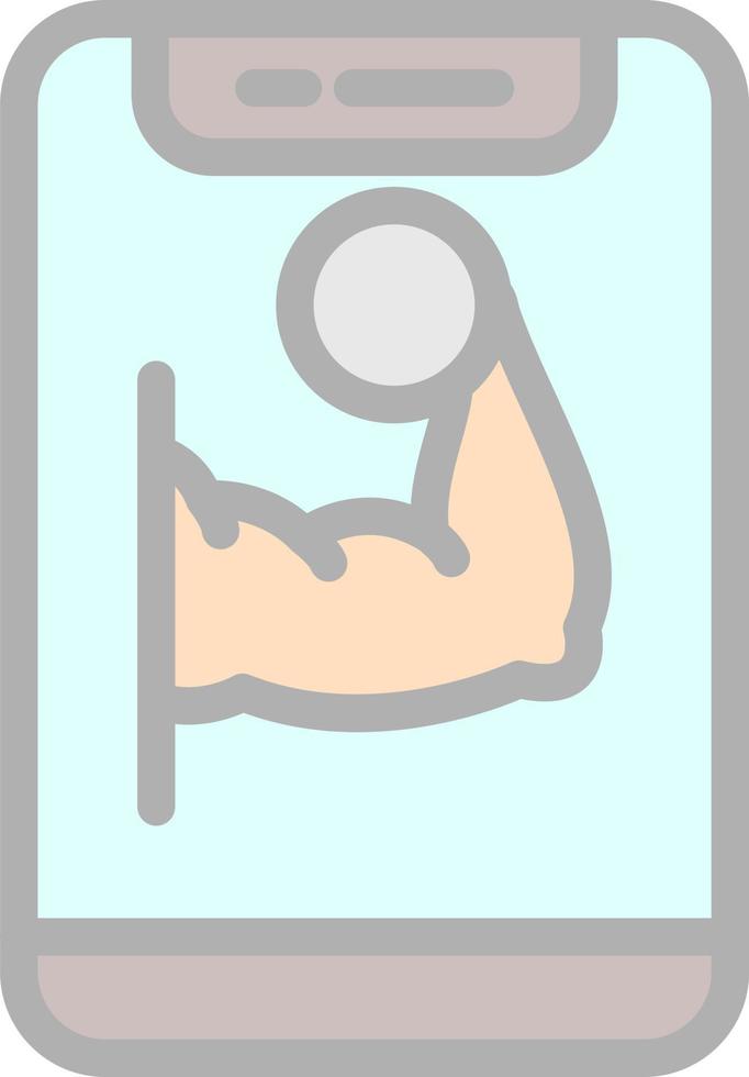 diseño de icono de vector de gimnasio en línea