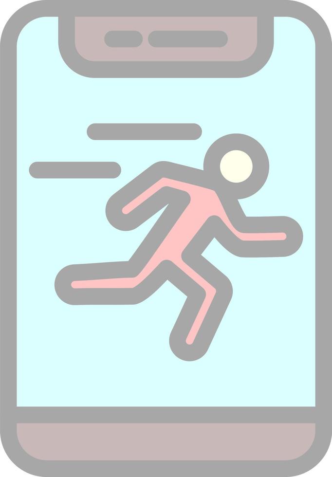 Running Vector Icon Design