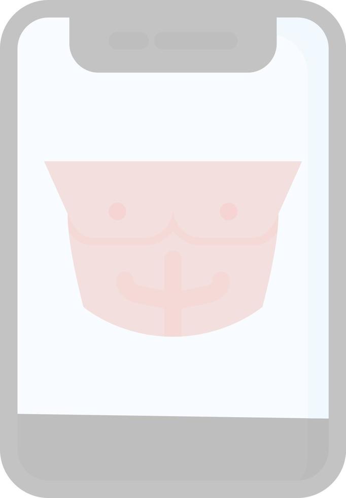 Chest Muscle Vector Icon Design