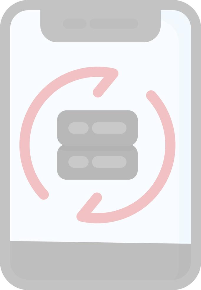 Data Synchronization Vector Icon Design