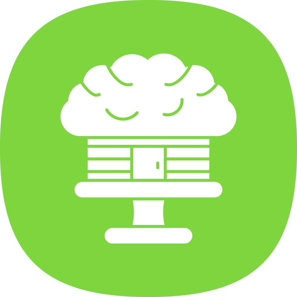 Tree House Vector Icon Design