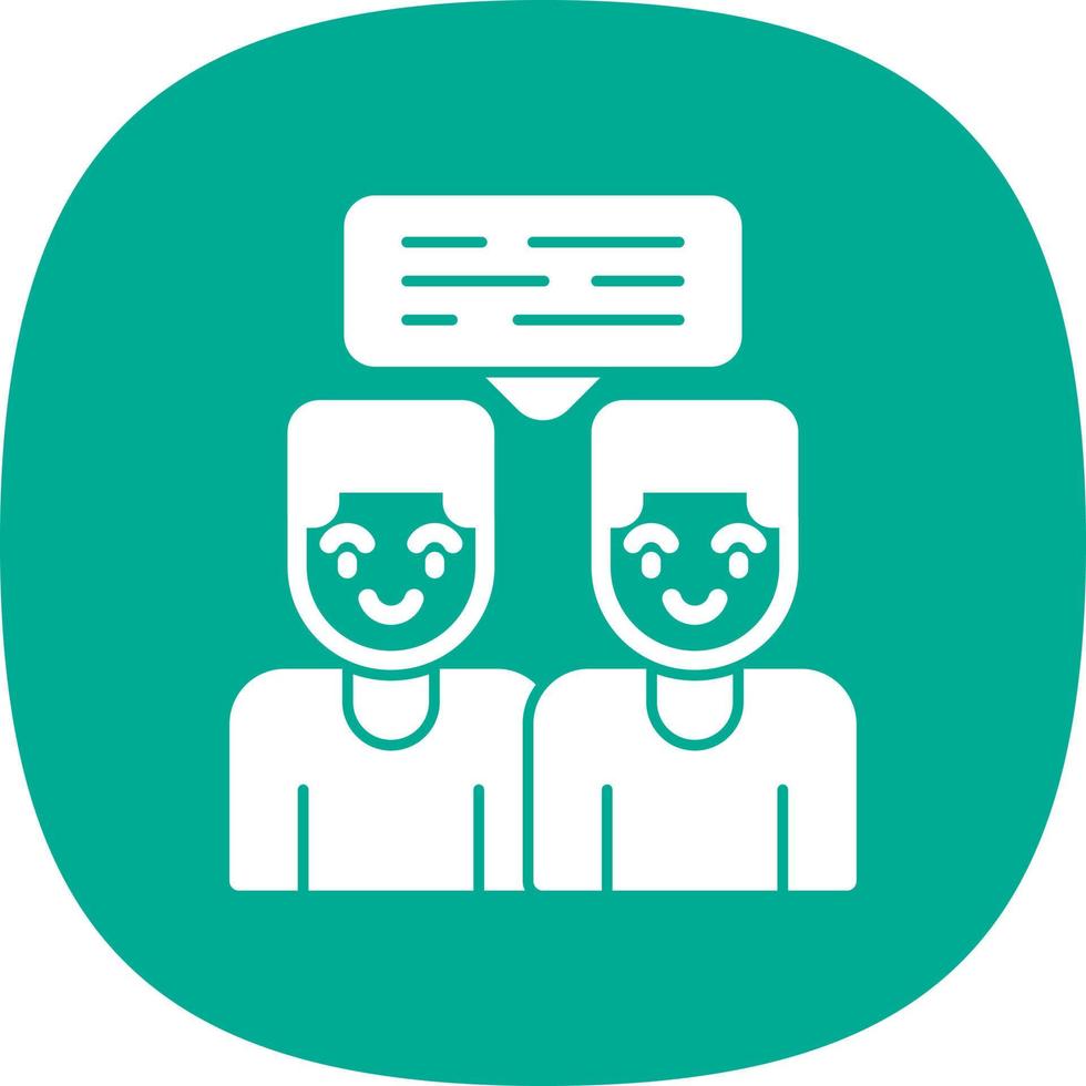Conversation Vector Icon Design