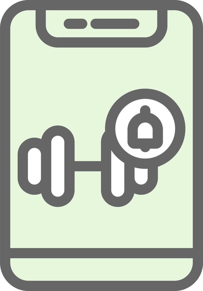Workout Notification Vector Icon Design