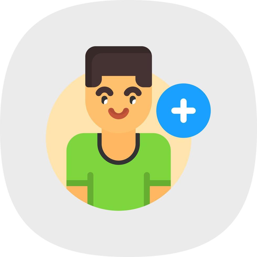 Add Friend Vector Icon Design