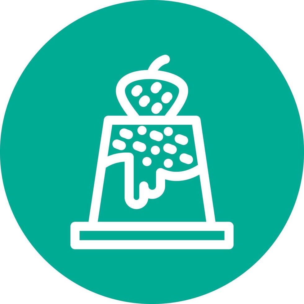 Pudding Vector Icon Design