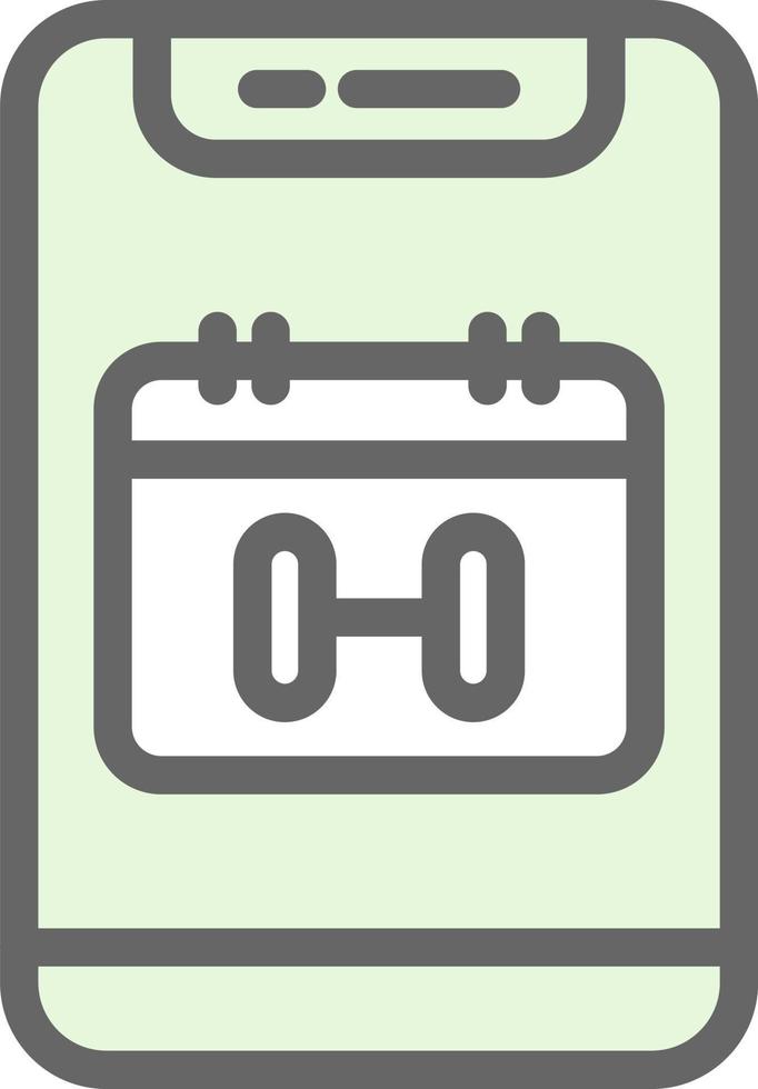 Workout Schedule Vector Icon Design