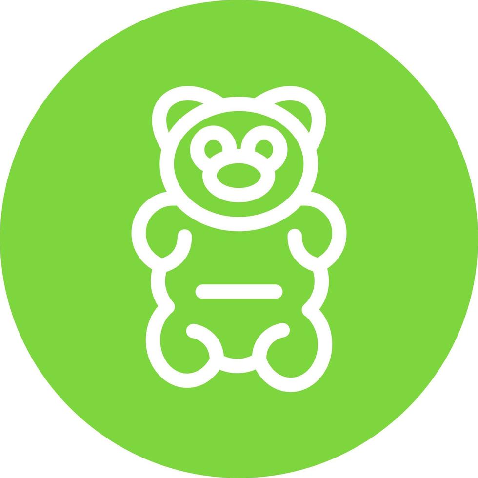 diseño de icono de vector de oso gomoso