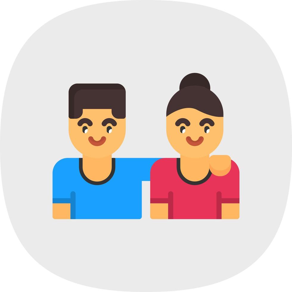 Friends Vector Icon Design