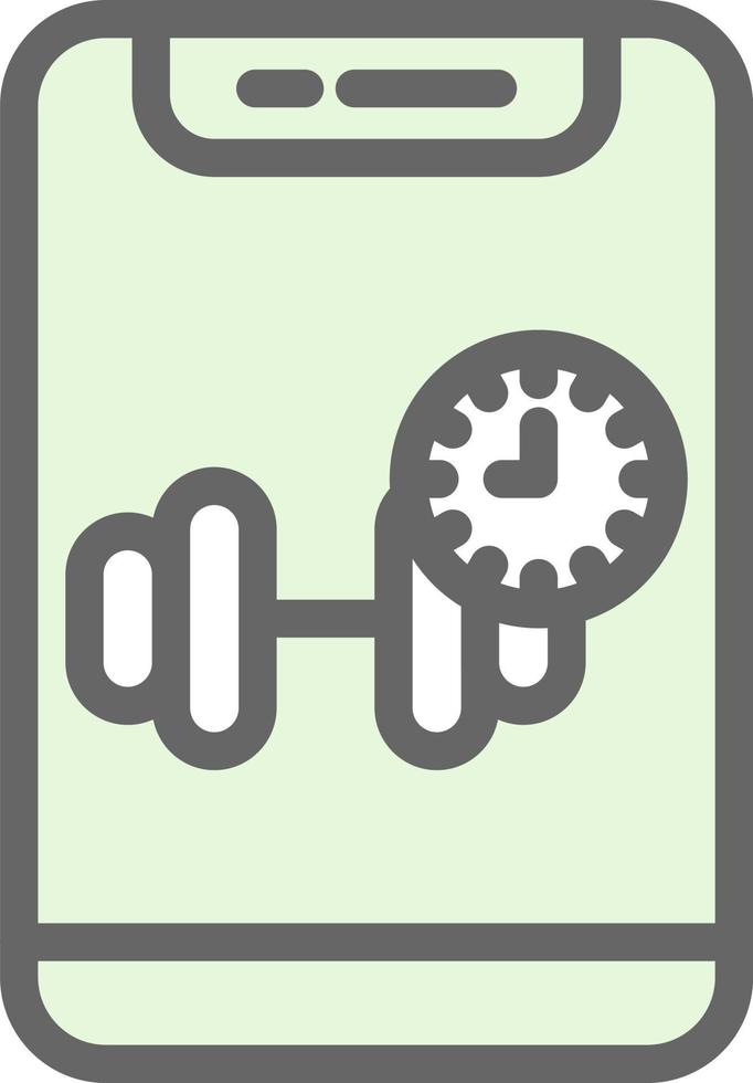 Gym Time Vector Icon Design