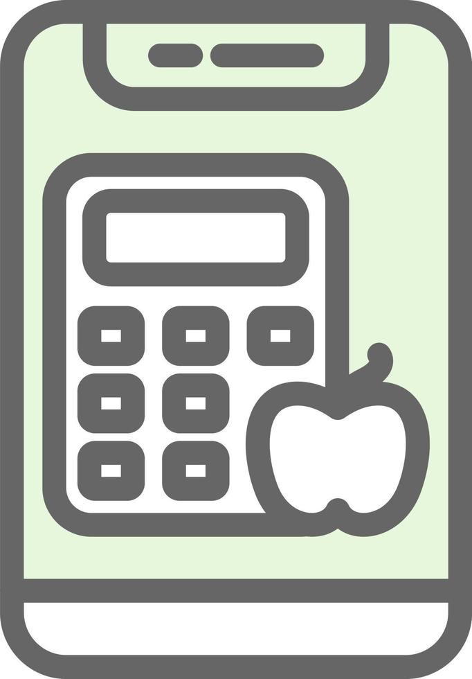 Calorie Calculator Vector Icon Design