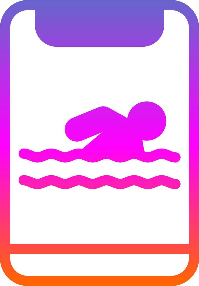 Swimming Vector Icon Design