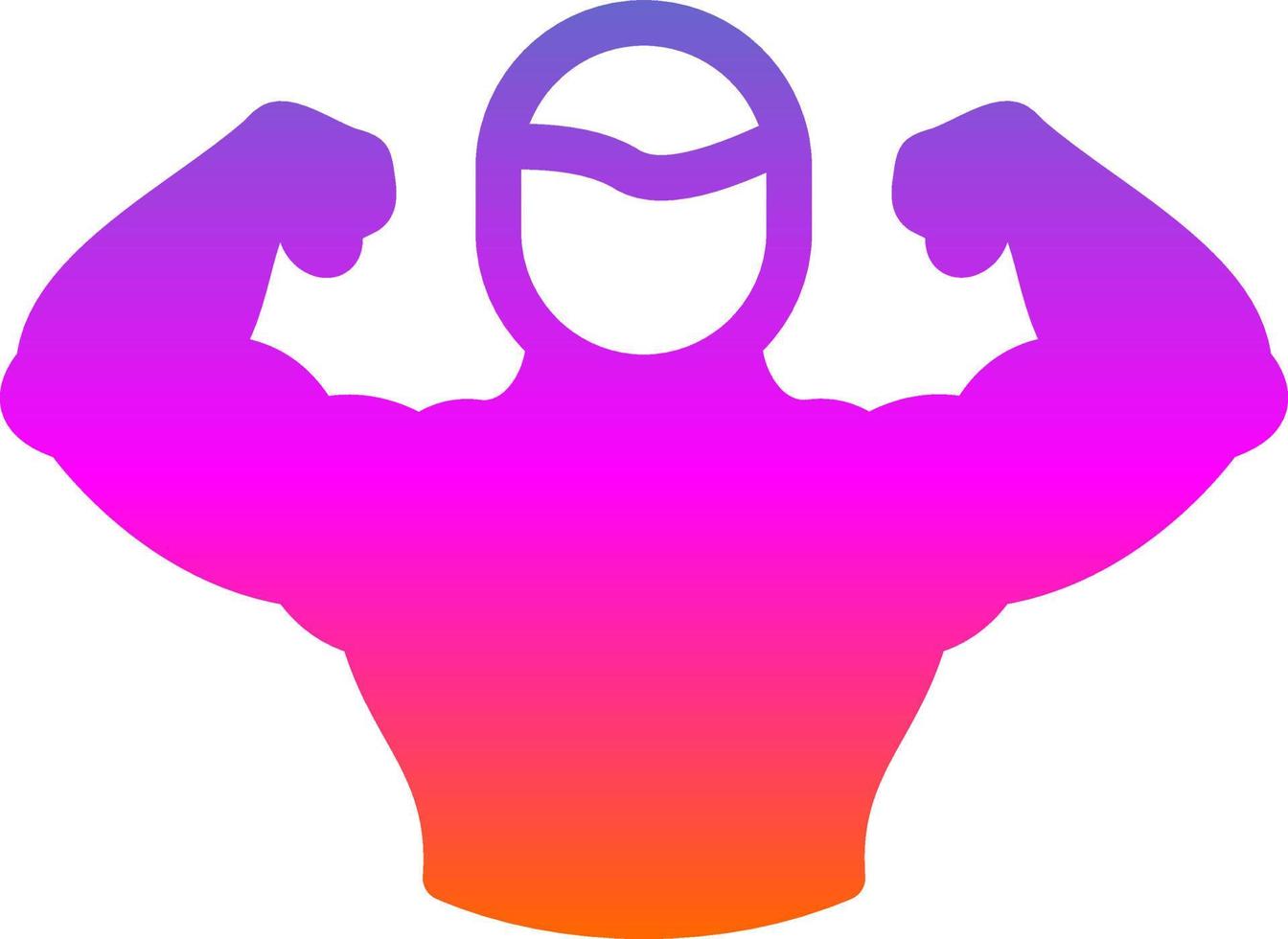 Full Body Muscle Vector Icon Design