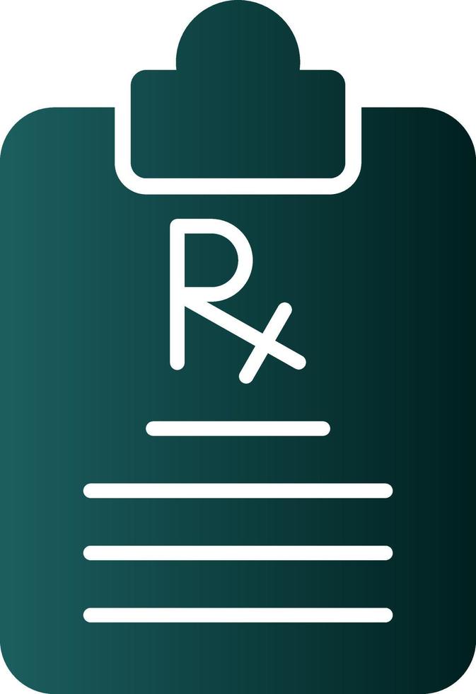 Prescription Vector Icon Design