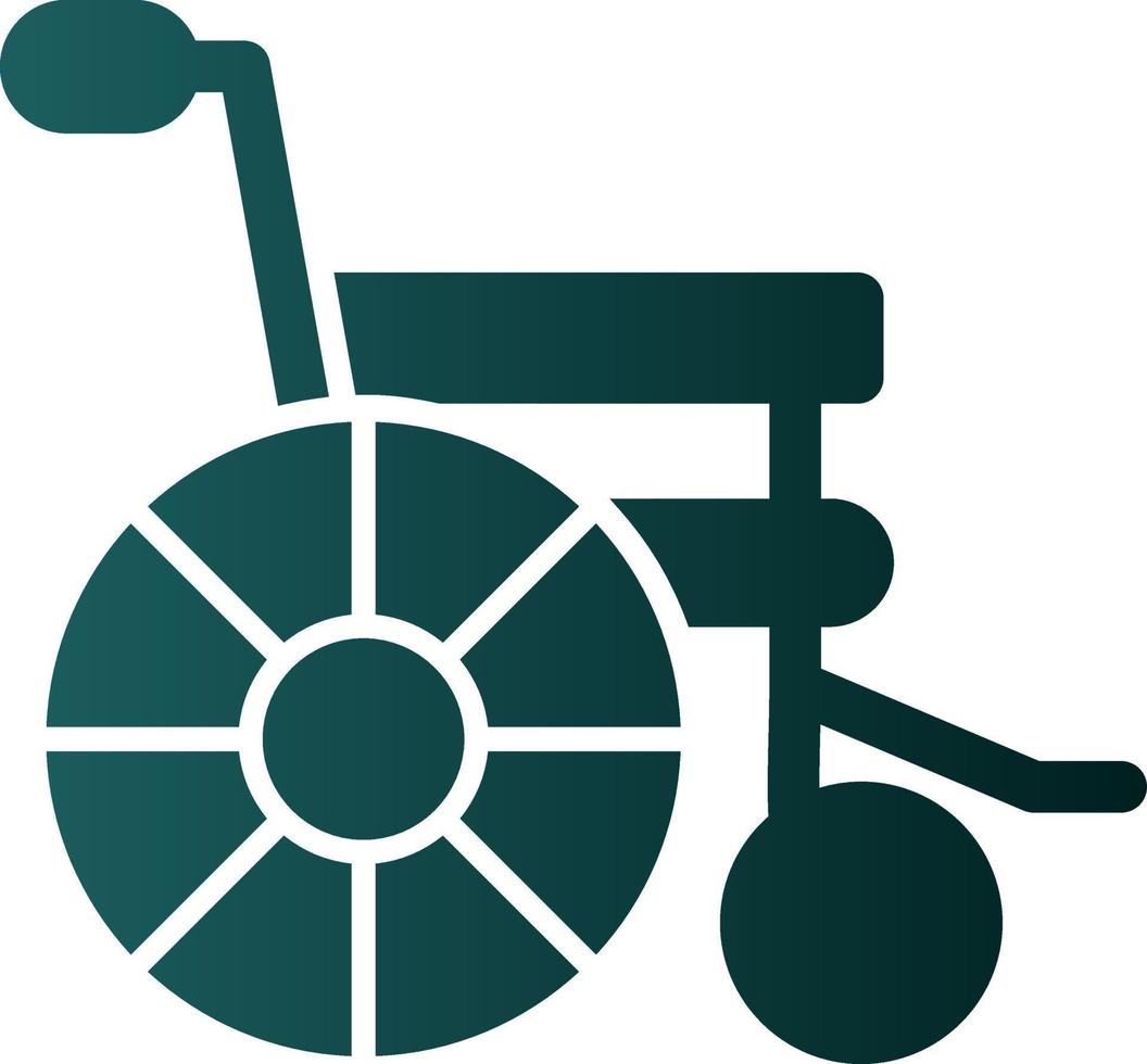 Wheelchair Vector Icon Design