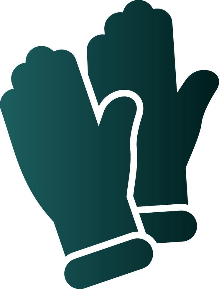 Medical Gloves Vector Icon Design