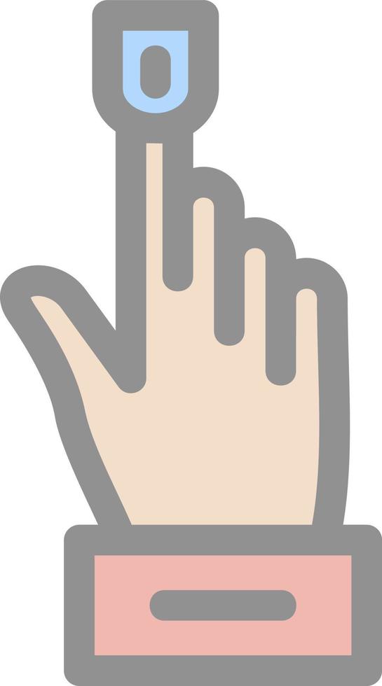 Oximeter Vector Icon Design