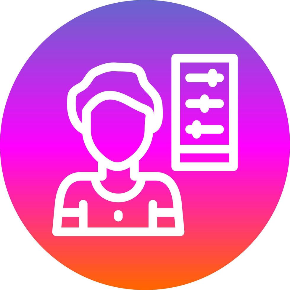 diseño de icono de vector de autocontrol