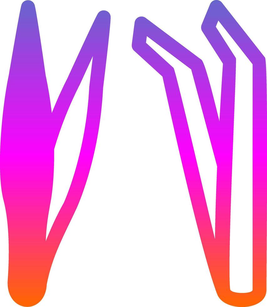 Tweezers Vector Icon Design
