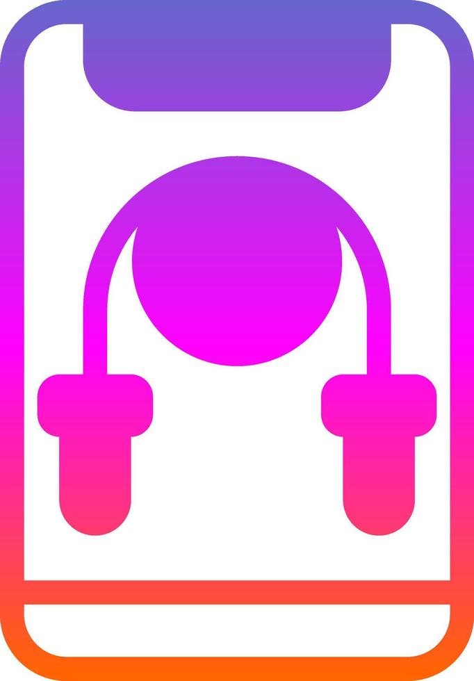 Jumping Rope Vector Icon Design