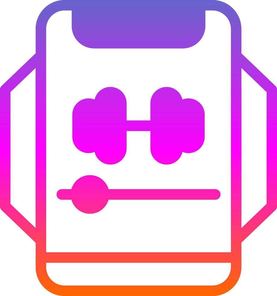 Gym Music Vector Icon Design